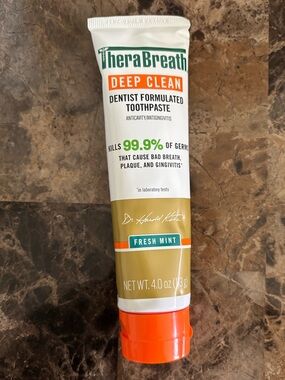 TheraBreath Deep Clean Toothpaste 4.0oz Fresh Mint Exp7/27 Hygiene Toothcare New